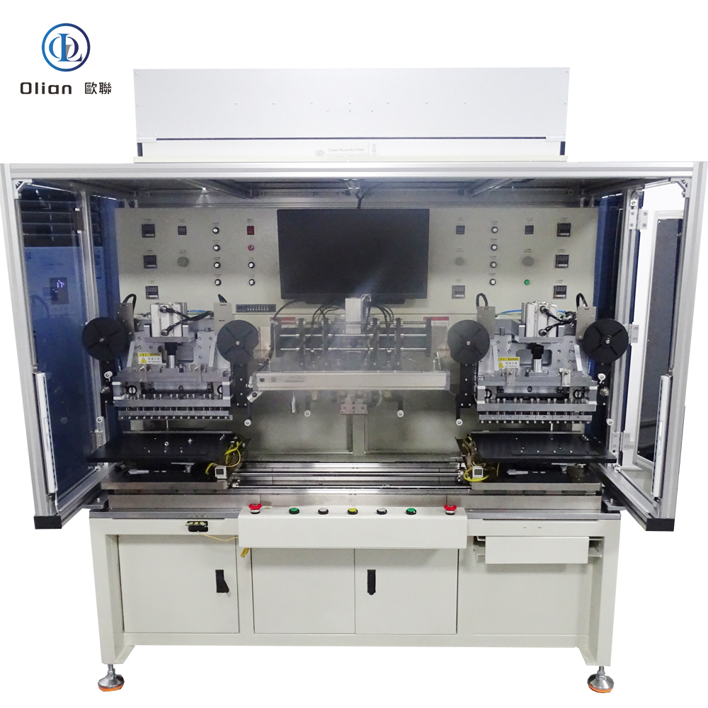 7-17inch FOB FPC/COF on PCB 3 stations pre and main bonding machine OL-FOB156