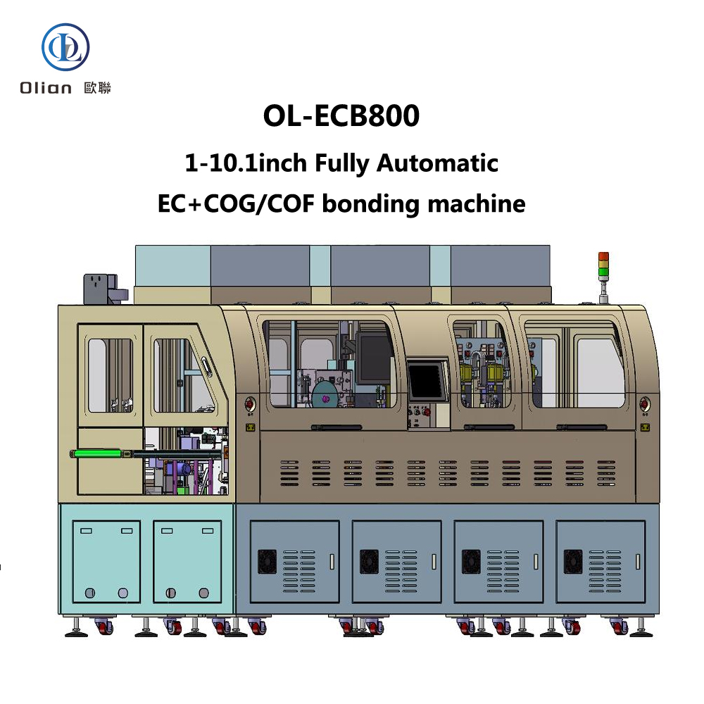 is a highly advanced fully automatic EC+COG (Chip on Glass) bonder designed to meet the precise manufacturing requirements of modern electronics production
